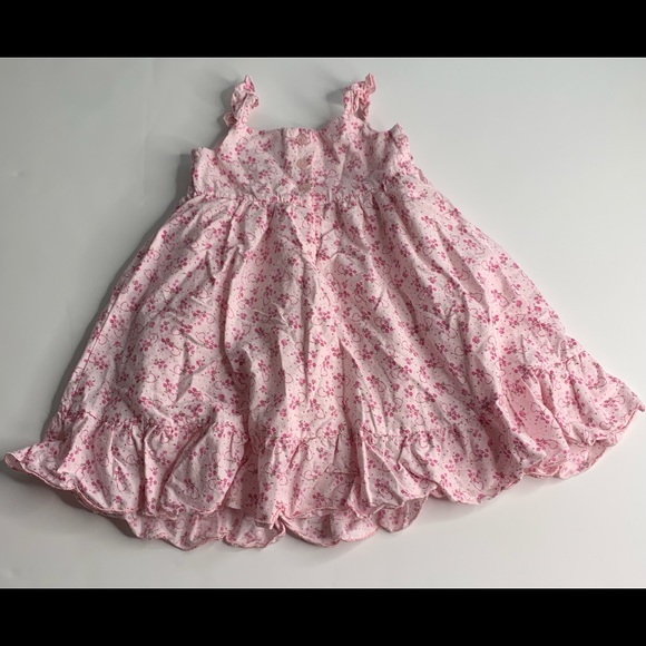 Camilla Girls Pink Dress Sundress Floral Hearts - Picture 4 of 7